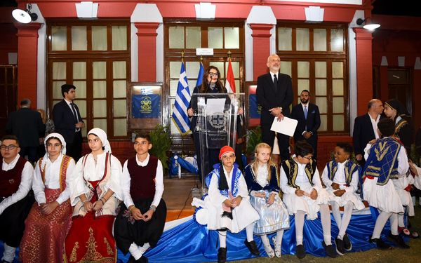 بالإنابة عن رئيس الوزراء.. وزيرة الهجرة تشارك في احتفالية اليوم الوطني لليونان